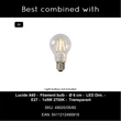 Pendul Lucide ALICENT metal, sticla, auriu, transparent, E27, 40W - 03450/03/02