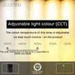 Veioza Lucide SKANSKA metal, negru, gri, LED, 3W, 350lm, 3000K-6000K, IP44 - 03649/03/15