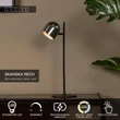 Veioza Lucide SKANSKA metal, negru, gri, LED, 3W, 350lm, 3000K-6000K, IP44 - 03649/03/15