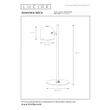 Veioza Lucide SKANSKA metal, negru, gri, LED, 3W, 350lm, 3000K-6000K, IP44 - 03649/03/15