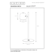 Veioza Lucide SKANSKA metal, negru, maro, LED, 3W, 350lm, 3000K-6000K, IP44 - 03649/03/96