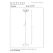 Lampadar Lucide CELESTE metal, negru, LED, 21W+3W, 862lm+250lm, 2700K - 03745/25/30