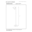 Lampadar Lucide SKANSKA metal, negru, maro, LED, 3W, 350lm, 3000K-6000K, IP44 - 03749/03/96