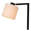 Lampadar Lucide LESLEY metal, textil, negru, bej, E27, 40W - 03750/81/30