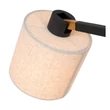 Lampadar Lucide LESLEY metal, textil, negru, bej, E27, 40W - 03750/81/30