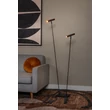 Lampadar Lucide DUARTE metal, negru, G9, 4W - 03751/02/96