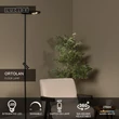 Lampadar Lucide ORTOLAN metal, negru, LED, 12W+3W, 506lm+130lm, 2700K-4000K - 03752/21/30