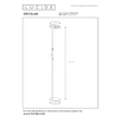 Lampadar Lucide ORTOLAN metal, bej, LED, 12W+3W, 500lm+130lm, 2700K-4000K - 03752/21/41