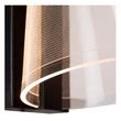 Aplica de perete pentru baie Lucide KORGIS metal,plastic,negru,transparent,LED,3000K,10W,600Lm,IP44 - 04213/10/30