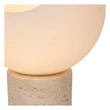 Lampadar Lucide DAVIN travertin,sticla,crem,opal,E27 - 05548/01/61