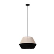 Pendul Lucide KALA metal, textil, negru, bej, E27, 40W - 06424/01/73