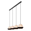 Pendul Lucide KALA metal, textil, negru, bej, E14, 10W - 06424/04/73