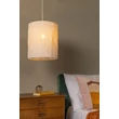 Pendul Lucide TISSAJA metal, textil, alb, E27, 40W - 06428/01/31