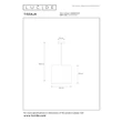 Pendul Lucide TISSAJA metal, textil, alb, E27, 40W - 06428/01/31
