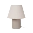 Veioza Lucide MACIA ceramic, textil, crem, E14, 15W - 06527/01/38