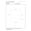 Veioza Lucide TISSAJA beton, textil, alb, E27, 40W - 06528/50/31