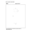 Lampadar Lucide KALA metal, textil, negru, bej, E27, 40W - 06724/01/73