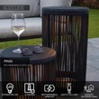 Lampadar exterior Lucide PINGI plastic, negru, LED, 3W, 125lm, 3000K, IP44 - 06822/62/30