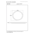 Plafoniera Lucide CASTOR plastic, negru, opal, LED, 20W, 2000lm, 2700K-6500K - 07120/22/30