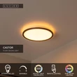 Plafoniera Lucide CASTOR plastic, negru, opal, LED, 20W, 2000lm, 2700K-6500K - 07120/22/30