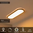 Plafoniera Lucide ELLY plastic, negru, opal, LED, 24W, 2000lm, 2700K-4000K - 07121/24/30