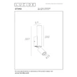 Aplica de perete Lucide OTIMO metal, maro, GU10, 40W - 09216/02/96