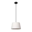 Pendul Lucide WOOLLY metal, bumbac, negru, crem, E27 - 10416/01/38