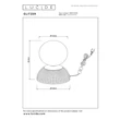 Veioza Lucide GLITZER metal, sticla, auriu, opal, G9, 5W - 10527/01/10