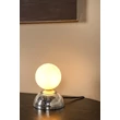Veioza Lucide GLITZER metal, sticla, argintiu, opal, G9, 5W - 10527/01/14