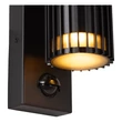 Aplica de perete exterioara cu senzor crepuscular si senzor de miscare Lucide TIMBALA metal, negru, GU10, 7W, IP44 - 11839/02/30