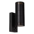 Aplica de perete exterioara cu senzor crepuscular si senzor de miscare Lucide TIMBALA metal, negru, GU10, 7W, IP44 - 11839/02/30