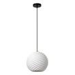 Pendul Lucide BINA metal, porcelan, negru, alb, E27, 40W - 13451/25/31