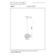 Pendul Lucide BINA metal, porcelan, negru, alb, E27, 40W - 13451/25/31