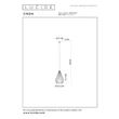 Pendul Lucide CINZIA metal, porcelan, negru, alb, E27, 40W - 13452/01/31