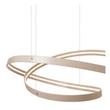 Pendul Lucide SLALOM metal, auriu, crem, LED, 80W, 1850lm, 2200K-4000K - 13493/68/38