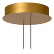 Pendul Lucide SLALOM metal, auriu, crem, LED, 80W, 1850lm, 2200K-4000K - 13493/68/38