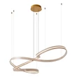 Pendul Lucide SLALOM metal, auriu, crem, LED, 80W, 1850lm, 2200K-4000K - 13493/68/38