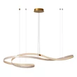 Pendul Lucide SLALOM metal, auriu, crem, LED, 80W, 1850lm, 2200K-4000K - 13493/68/38