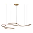 Pendul Lucide SLALOM metal, auriu, crem, LED, 80W, 1850lm, 2200K-4000K - 13493/68/38