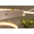 Pendul Lucide SLALOM metal, auriu, crem, LED, 80W, 1850lm, 2200K-4000K - 13493/68/38
