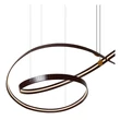 Pendul Lucide SLALOM metal, auriu, maro, LED, 80W, 1850lm, 2200K-4000K - 13493/68/96