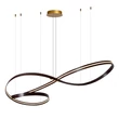 Pendul Lucide SLALOM metal, auriu, maro, LED, 80W, 1850lm, 2200K-4000K - 13493/68/96