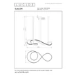 Pendul Lucide SLALOM metal, auriu, maro, LED, 80W, 1850lm, 2200K-4000K - 13493/68/96