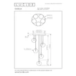 Pendul Lucide GISELA metal,sticla,negru,transparent,LED,2700K,19W,1640Lm - 13494/18/60