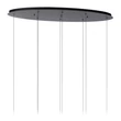 Pendul Lucide GISELA metal,sticla,negru,transparent,LED,2700K,32W,2768Lm - 13494/29/60