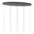 Pendul Lucide GISELA metal,sticla,negru,chihlimbar,LED,2700K,32W,2432Lm - 13494/29/62