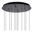 Pendul Lucide GISELA metal,sticla,negru,transparent,LED,2700K,43W,3805Lm - 13494/44/60