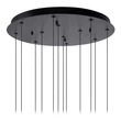 Pendul Lucide GISELA metal,sticla,negru,transparent,LED,2700K,43W,3805Lm - 13494/44/60