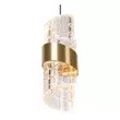 Pendul Lucide KLIGANDE metal, acril, auriu, transparent, LED, 2700K, 9W, 700lm - 13496/07/02