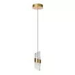 Pendul Lucide KLIGANDE metal, acril, auriu, transparent, LED, 2700K, 9W, 700lm - 13496/07/02